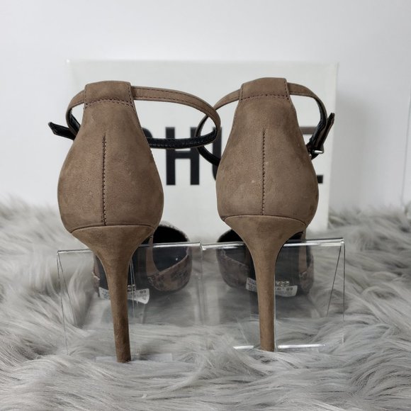 Schutz Women's Irma Ankle Strap Pump, Yucca/Black - Picture 5 of 10